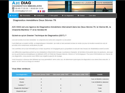 creation du site internet et référencement A2cDiag
