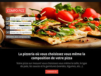 site internet administrable sur mesure - Compo Pizz