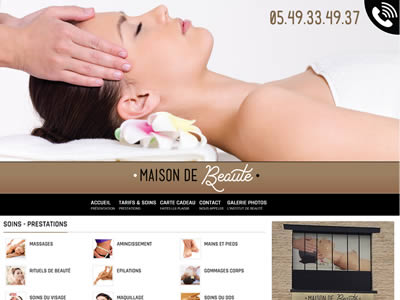creation du site web de la Maison De Beauté