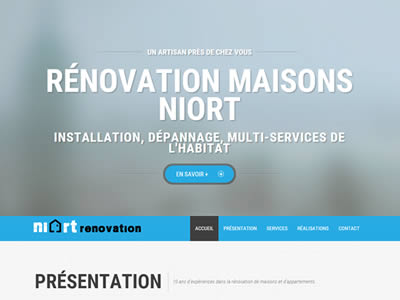 site internet onepage renovation niort