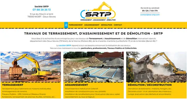 entreprise de travaux publics Niort 79 deux-sèvres