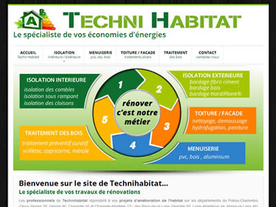 site Vitrine de TechniHabitat à niort